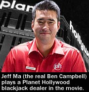 Jeff Ma has a cameo in 21 movie