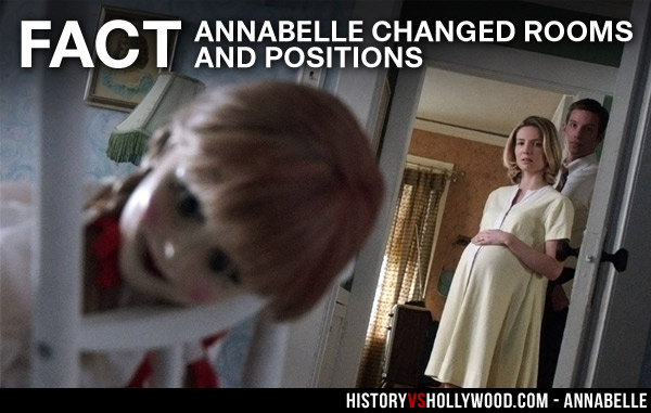 Annabelle Doll Changes Positions and Rooms