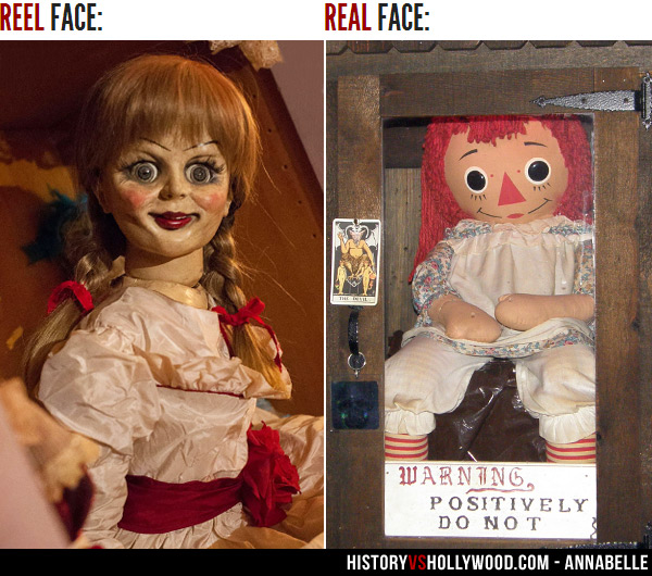 Annabelle Movie Doll and Real Annabelle Doll