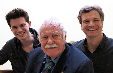 Jeremy Irvine, Eric Lomax and Colin Firth