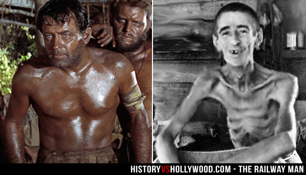 William Holden in Bridge on the River Kwai vs. real POW Jack 'Becky' Sharpe