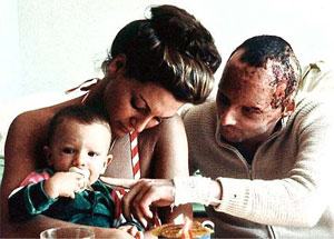 Niki Lauda with Marlene and Son