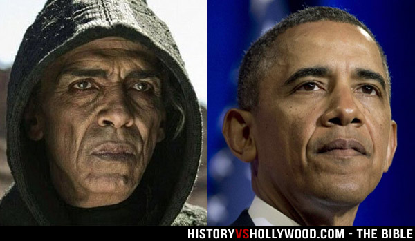 Actor Mohamen Mehdi Ouazanni as Satan and Barack Obama