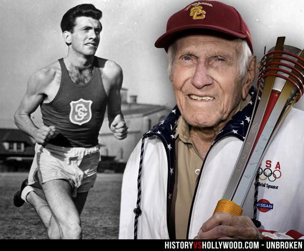 Louis Zamperini young and old