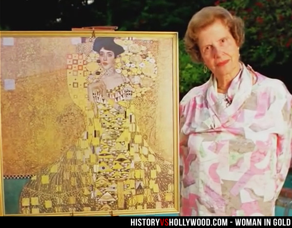 Maria Altmann and painting of her Aunt Adele Bloch-Bauer