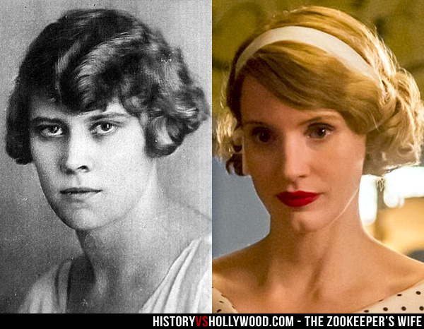 Antonina Zabinski and Jessica Chastain