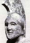 King Leonidas bust ancient sculpture
