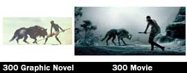 300 wolf scene - novel to movie comparison