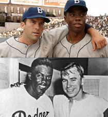 Jackie Robinson og tisse lille Reese