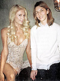 Paris Hilton and Sofia Coppola on Set