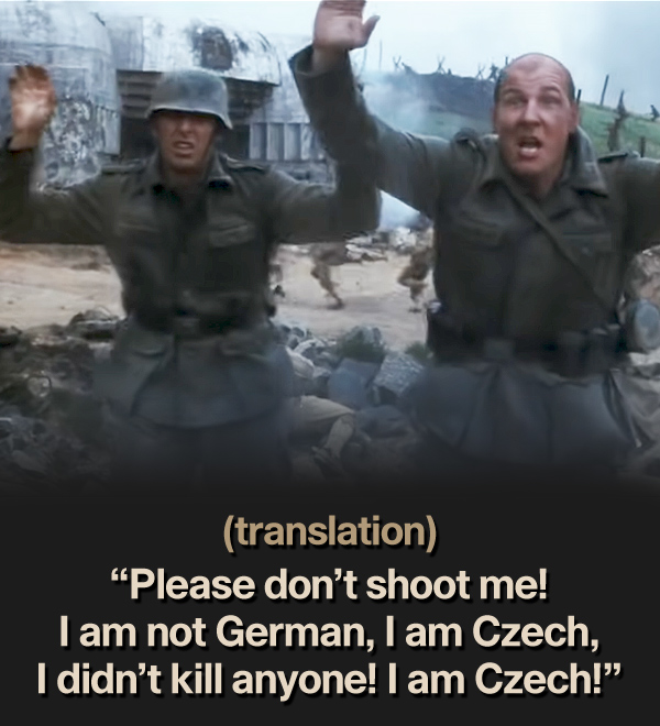 Saving Private Ryan Enemy Czech Soldiers Translation