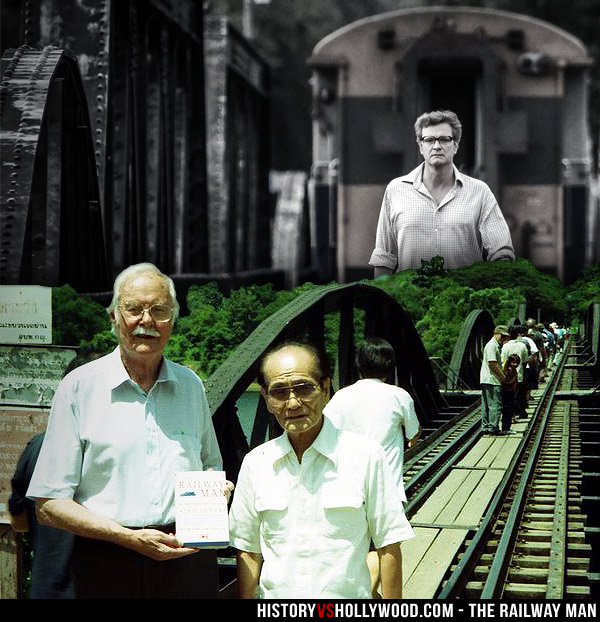 Eric Lomax and Takashi Nagase on Bridge on River Kwai